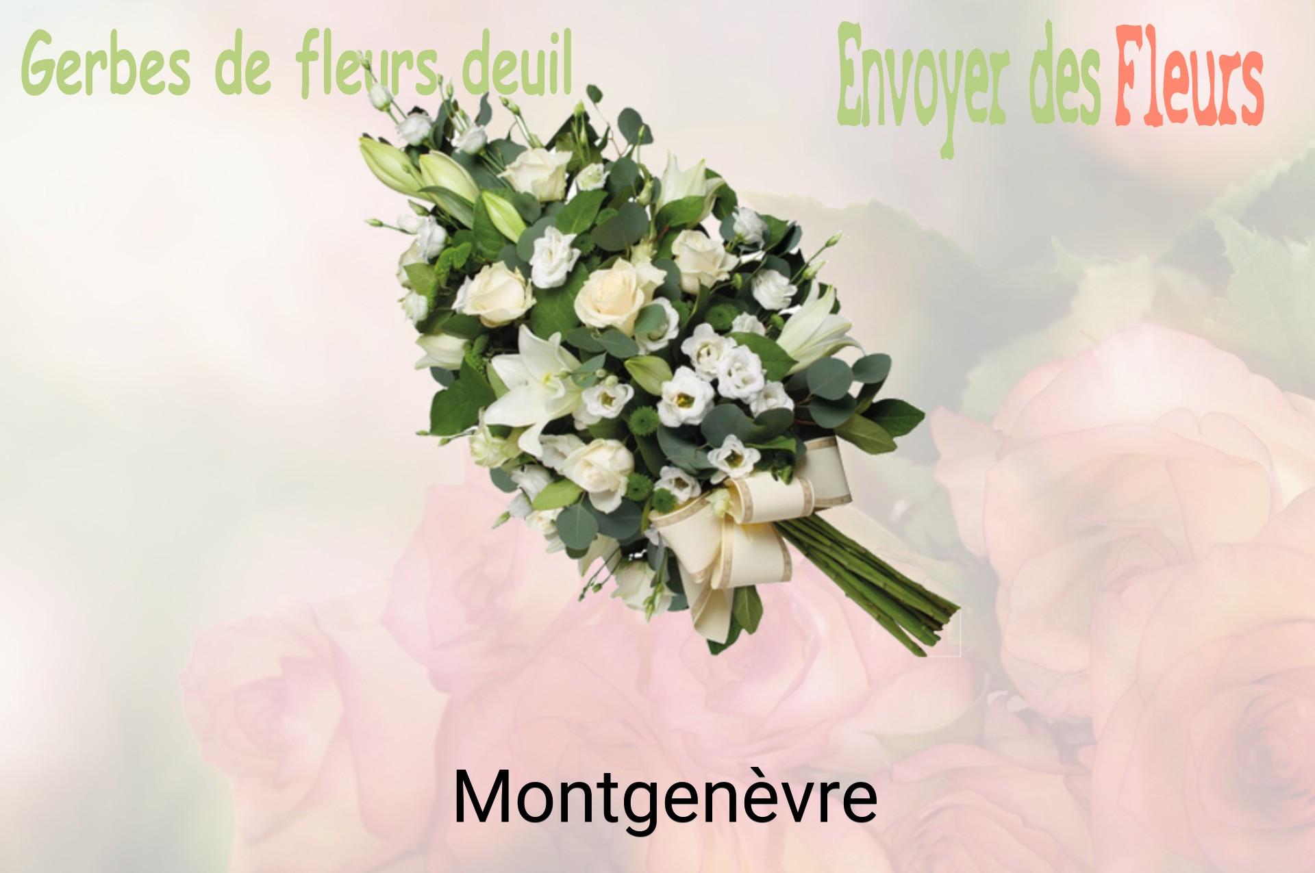 Gerbe de fleurs de deuil livrée à Montgenèvre